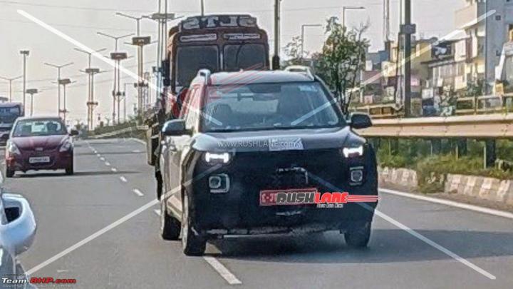 Hyundai Exter facelift spotted testing in India